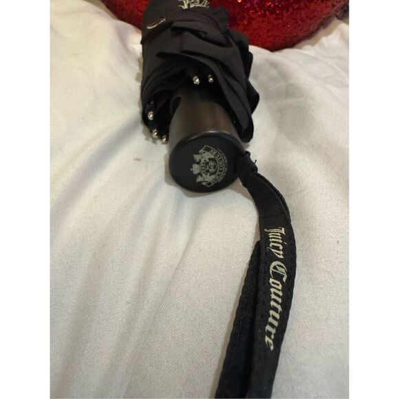 Vintage OG Juicy couture crown bling  automatic umbrella sun rain + hat - Picture 4 of 10